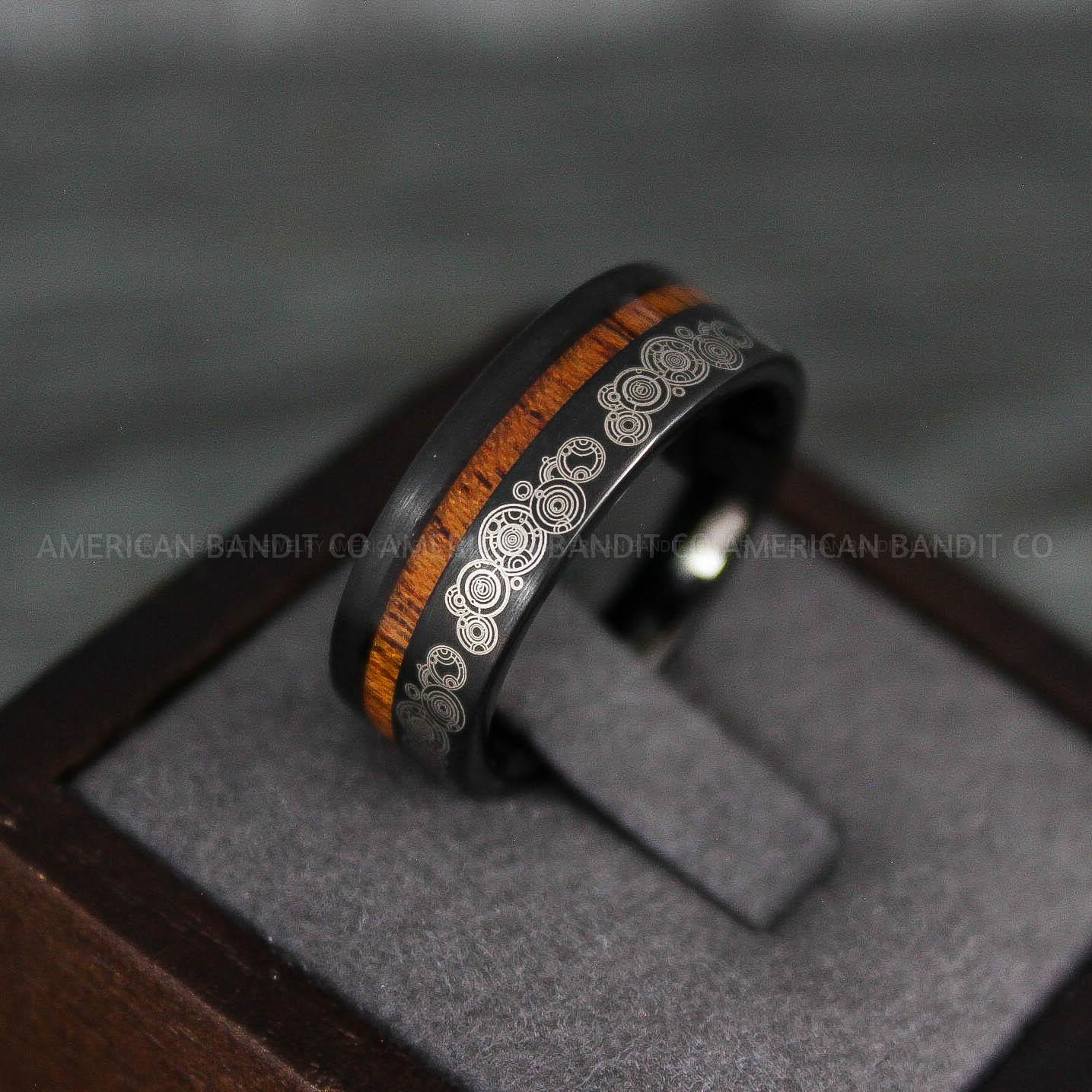 IMG_7961 Dr Who Rings, Dr Who Wedding Rings, Dr Who Jewelry, Gallifreyan Rings, Gallifreyan Wedding Rings, Gallifreyan Wedding Bands, Gallifreyan Jewelry - Image 1