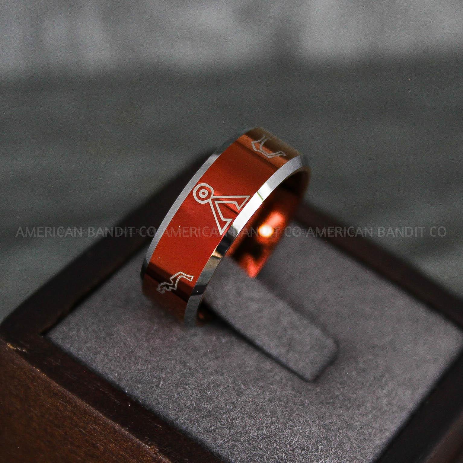 IMG_7965 Stargate Ring, Stargate Earth Ring, Stargate Jewelry, Stargate Wedding Band, Stargate Wedding Ring - Image 1