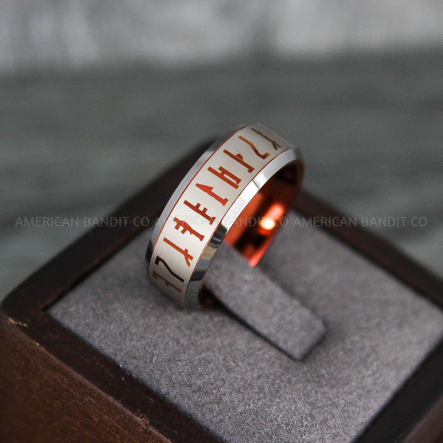 IMG_7968 Mandalorian Ring, Mandalorian Wedding Ring, Mandalorian Jewelry, Star Wars Jewelry, Star Wars Ring, Mandalorian - Image 1