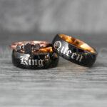 King and Queen Rings, Her King His Queen Rings, King and Queen Rings, Couple Rings, Couple Wedding Bands