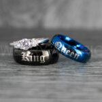 King and Queen Rings, Her King His Queen Rings, King and Queen Rings, Couple Rings, Couple Wedding Bands