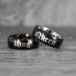 Her King His Queen Rings, King and Queen Rings, Couple Rings, Couple Wedding Bands