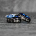 King and Queen Rings, Her King His Queen Rings, King and Queen Rings, Couple Rings, Couple Wedding Bands - Image 4