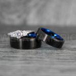 Black Wedding Bands, Couple Rings, Couple Wedding Rings, Matching Rings, Matching Wedding Bands, Black Wedding Rings, Couple Jewelry