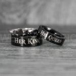 King and Queen Rings, Her King His Queen Rings, King and Queen Rings, Couple Rings, Couple Wedding Bands