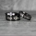 King and Queen Rings, Her King His Queen Rings, King and Queen Rings, Couple Rings, Couple Wedding Bands