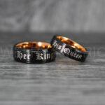 King and Queen Rings, Her King His Queen Rings, King and Queen Rings, Couple Rings, Couple Wedding Bands