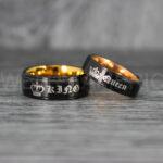 King and Queen Rings, Her King His Queen Rings, King and Queen Rings, Couple Rings, Couple Wedding Bands