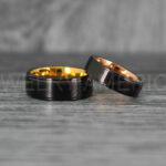 Black Wedding Bands, Couple Rings, Couple Wedding Rings, Matching Rings, Matching Wedding Bands, Black Wedding Rings, Couple Jewelry