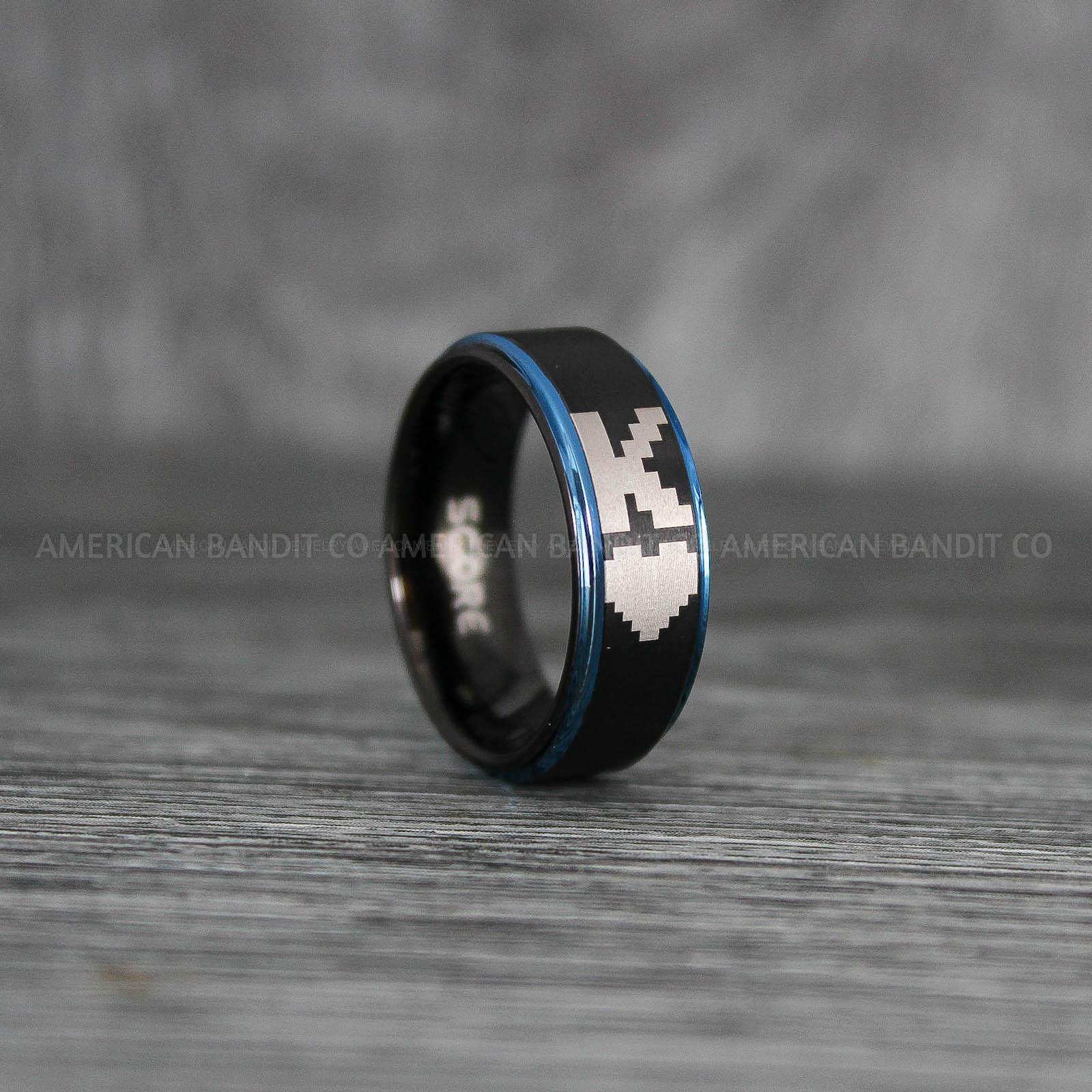IMG_8013 King of Hearts Ring, Poker Ring, Blackjack Ring, Poker Jewelry, Spade Ring, Spade Wedding Band - Image 1