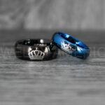 Her King His Queen Rings, King and Queen Rings, Couple Rings, Couple Wedding Bands