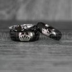 King and Queen Rings, Her King His Queen Rings, King and Queen Rings, Couple Rings, Couple Wedding Bands