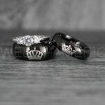 King and Queen Rings, Her King His Queen Rings, King and Queen Rings, Couple Rings, Couple Wedding Bands