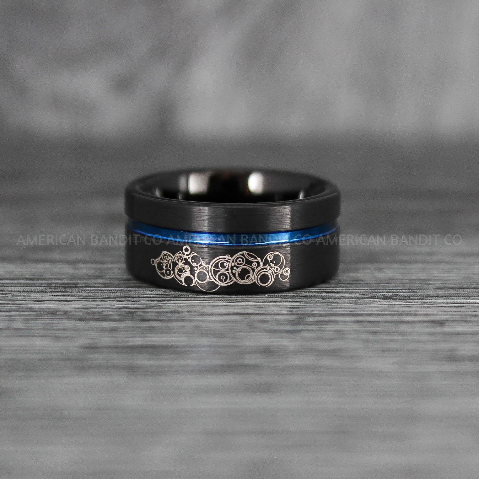 IMG_8036 Dr Who Rings, Dr Who Wedding Rings, Dr Who Jewelry, Gallifreyan Rings, Gallifreyan Wedding Rings, Gallifreyan Wedding Bands, Gallifreyan Jewelry - Image 1