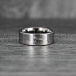 Forest Ring, Mountain Range Ring, Mountains Scene Ring, Fishing Ring, Hunting Wedding Band