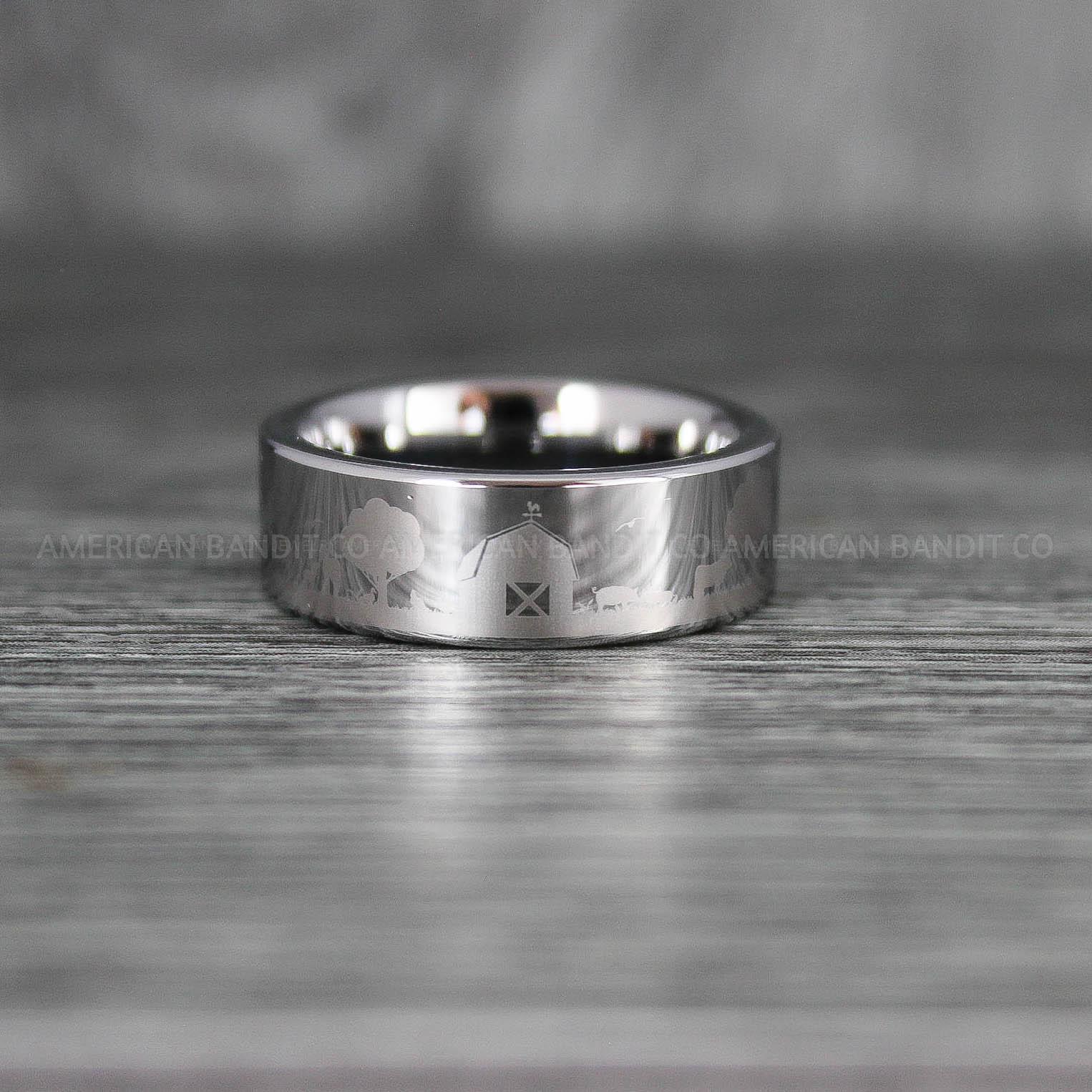 IMG_8043 Farm Ring, Tractor Ring, Rancher Ring, Cattle Rancher Ring, Cattle Ring, Cowboys Rings, Farmer Ring, Cowboys Wedding Band - Image 1