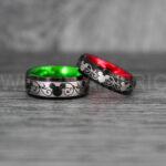 Mickey Mouse Rings, Mickey Rings, Couple Wedding Bands, Couple Rings, Mickey Mouse Wedding Bands