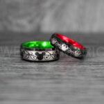 Mickey Mouse Rings, Mickey Rings, Couple Wedding Bands, Couple Rings, Mickey Mouse Wedding Bands