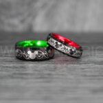 Mickey Mouse Rings, Mickey Rings, Couple Wedding Bands, Couple Rings, Mickey Mouse Wedding Bands