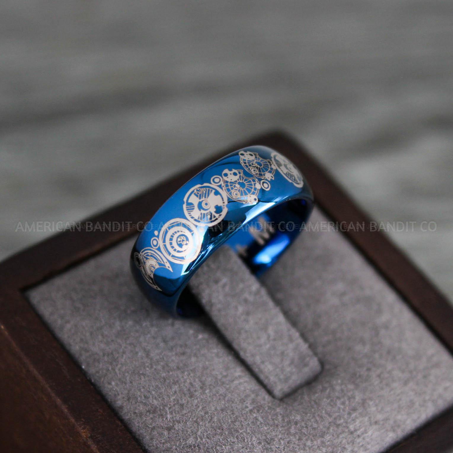 IMG_8104 Dr Who Rings, Dr Who Wedding Rings, Dr Who Jewelry, Gallifreyan Rings, Gallifreyan Wedding Rings, Gallifreyan Wedding Bands, Gallifreyan Jewelry - Image 1