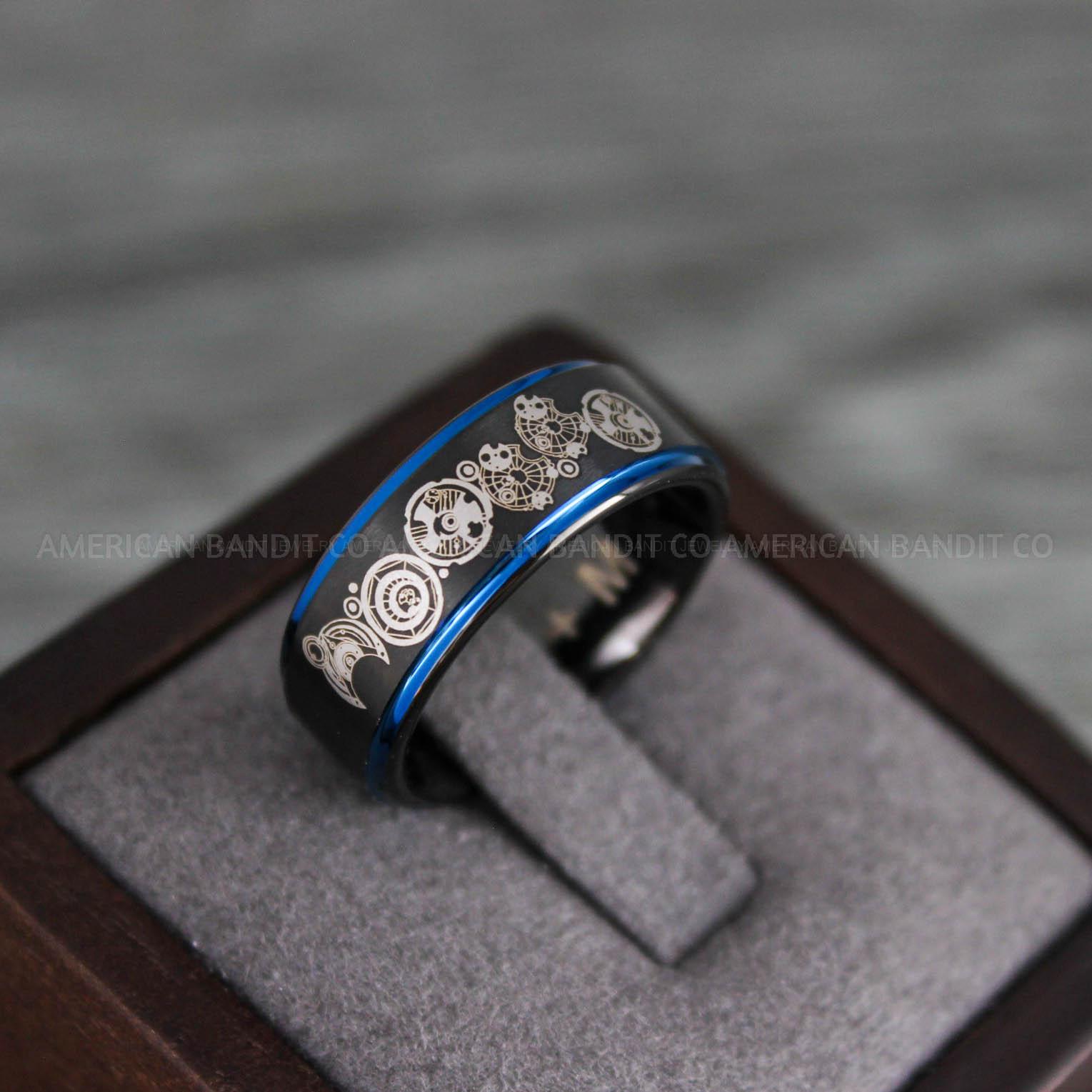 IMG_8105 Dr Who Rings, Dr Who Wedding Rings, Dr Who Jewelry, Gallifreyan Rings, Gallifreyan Wedding Rings, Gallifreyan Wedding Bands, Gallifreyan Jewelry - Image 1