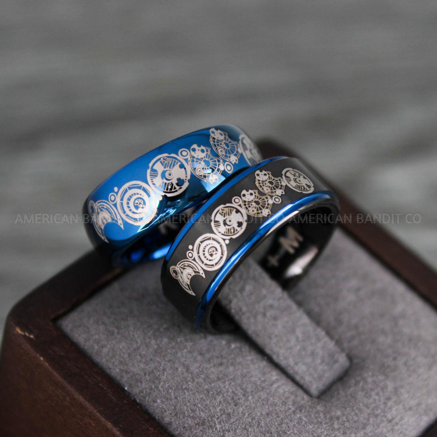 IMG_8106 Dr Who Rings, Dr Who Wedding Rings, Dr Who Jewelry, Gallifreyan Rings, Gallifreyan Wedding Rings, Gallifreyan Wedding Bands, Gallifreyan Jewelry - Image 1
