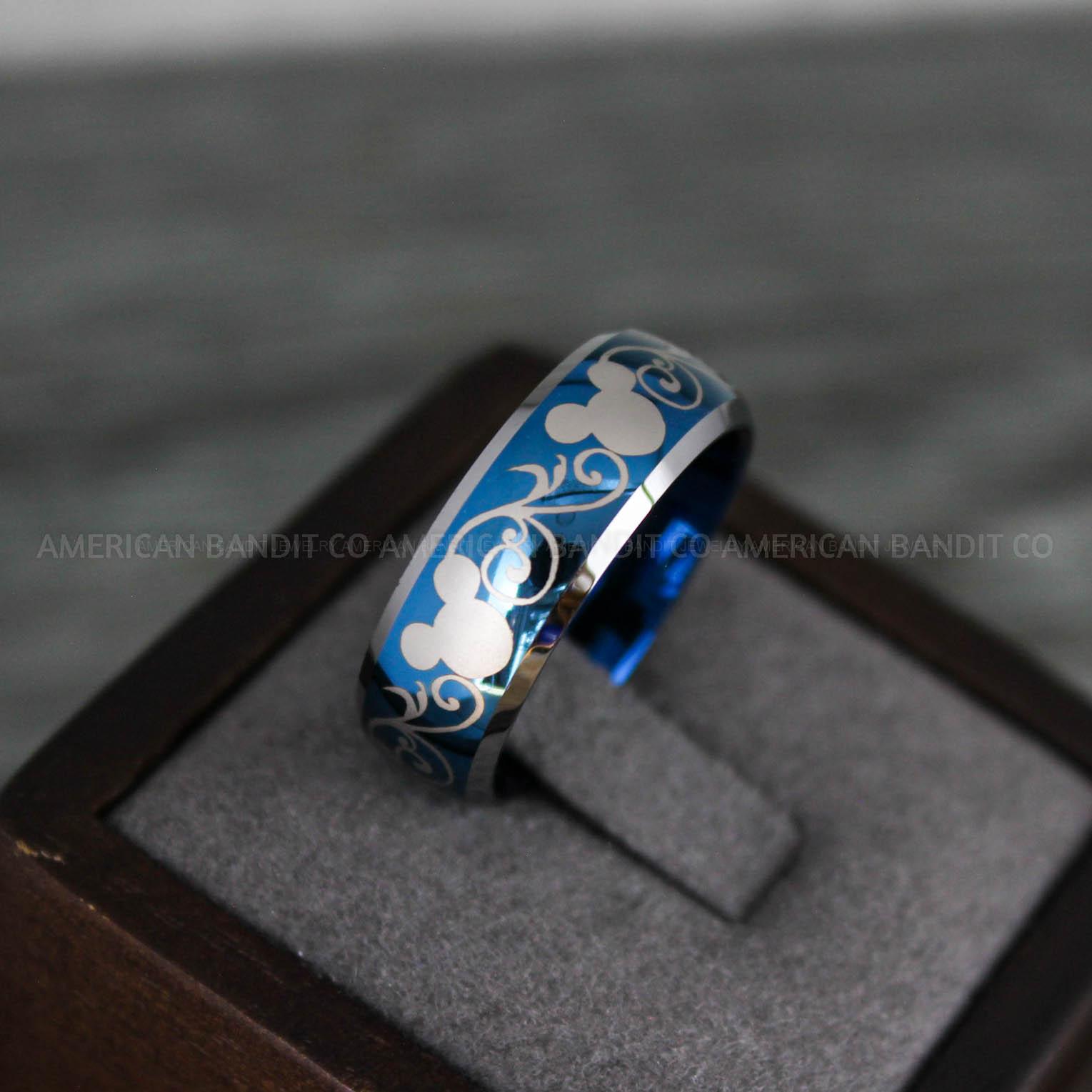 IMG_8110 Mickey Mouse Ring, Mickey Ring, Mickey Mouse Wedding Band, Mickey Wedding Ring, Minnie Ring - Image 1