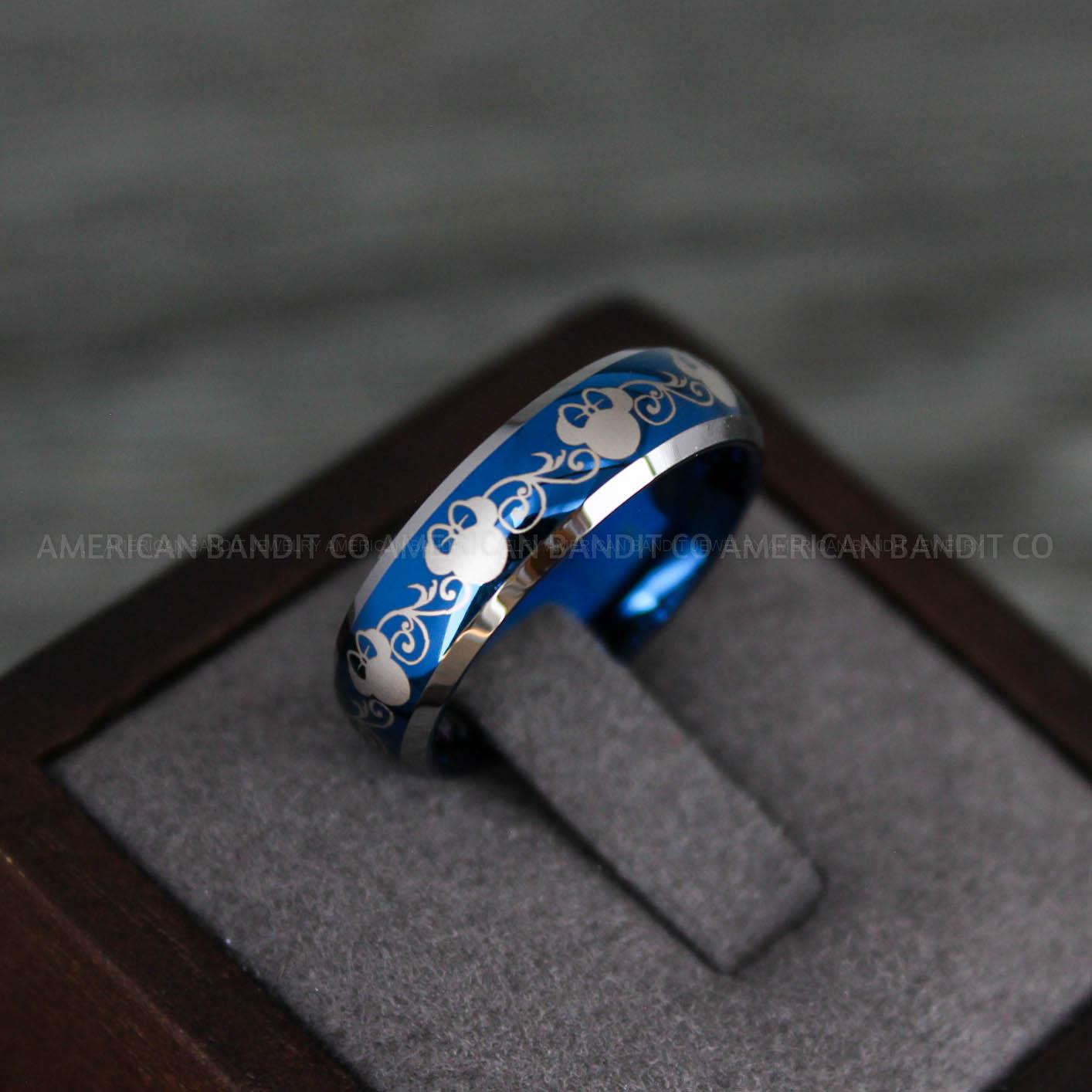 IMG_8115 Mickey Mouse Ring, Mickey Ring, Mickey Mouse Wedding Band, Mickey Wedding Ring, Minnie Ring - Image 1