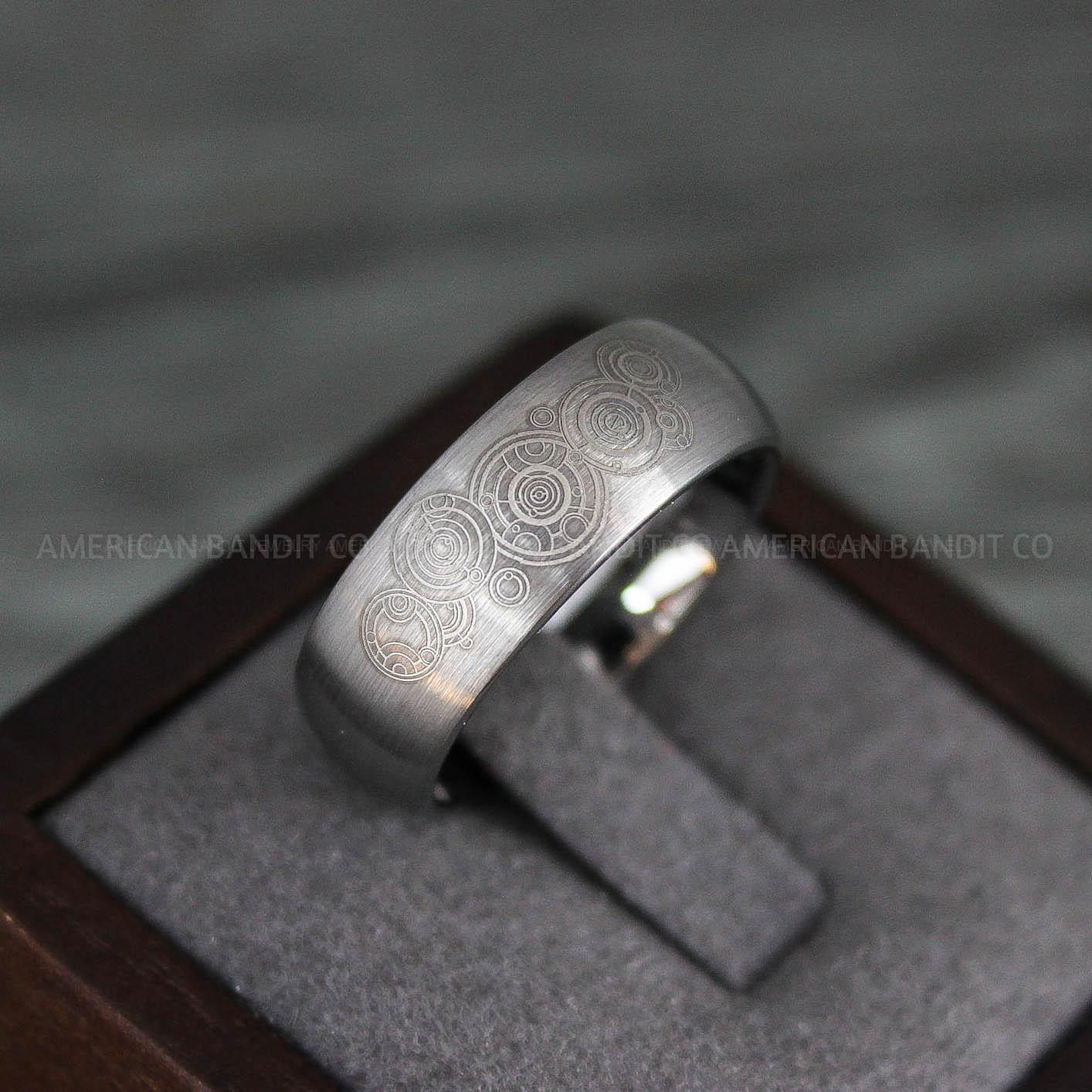 IMG_8120 Dr Who Rings, Dr Who Wedding Rings, Dr Who Jewelry, Gallifreyan Rings, Gallifreyan Wedding Rings, Gallifreyan Wedding Bands, Gallifreyan Jewelry - Image 1