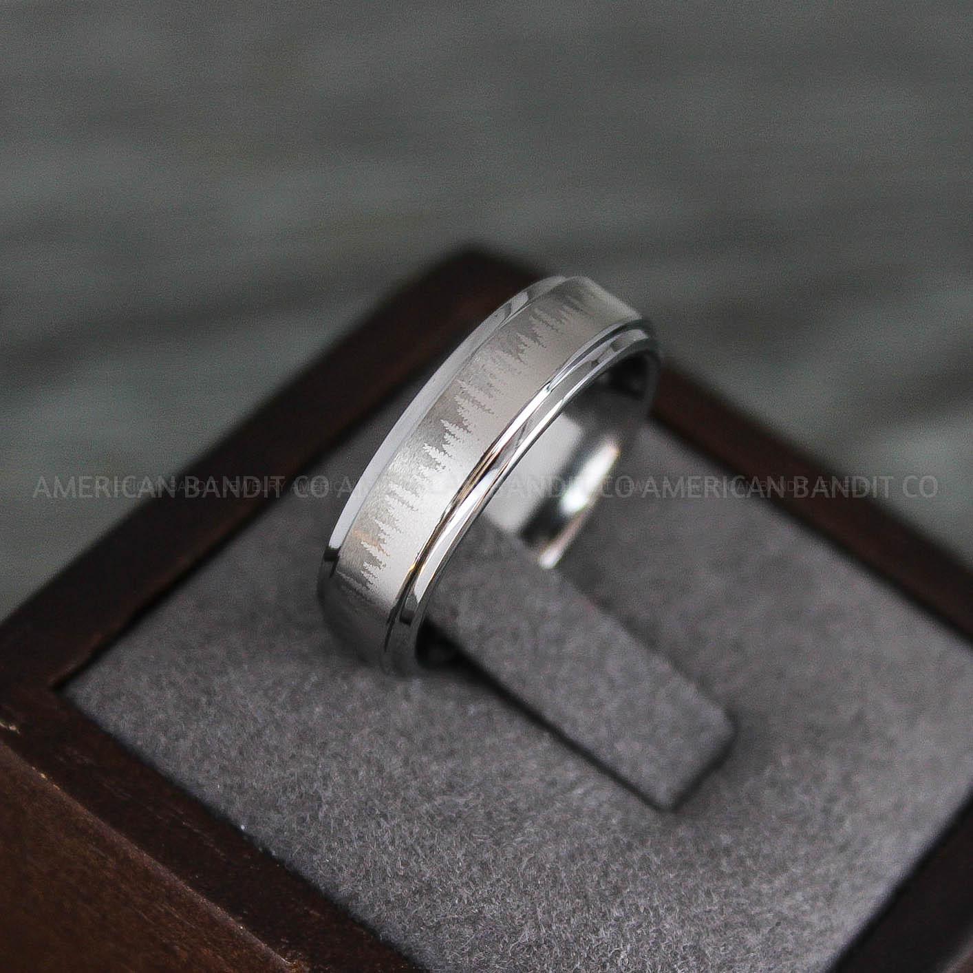 IMG_8125 Forest Scene Ring, Forest Ring, Fir Tree Ring, Forest Jewelry, Mountain Range Ring, Mountains Scene Ring - Image 1