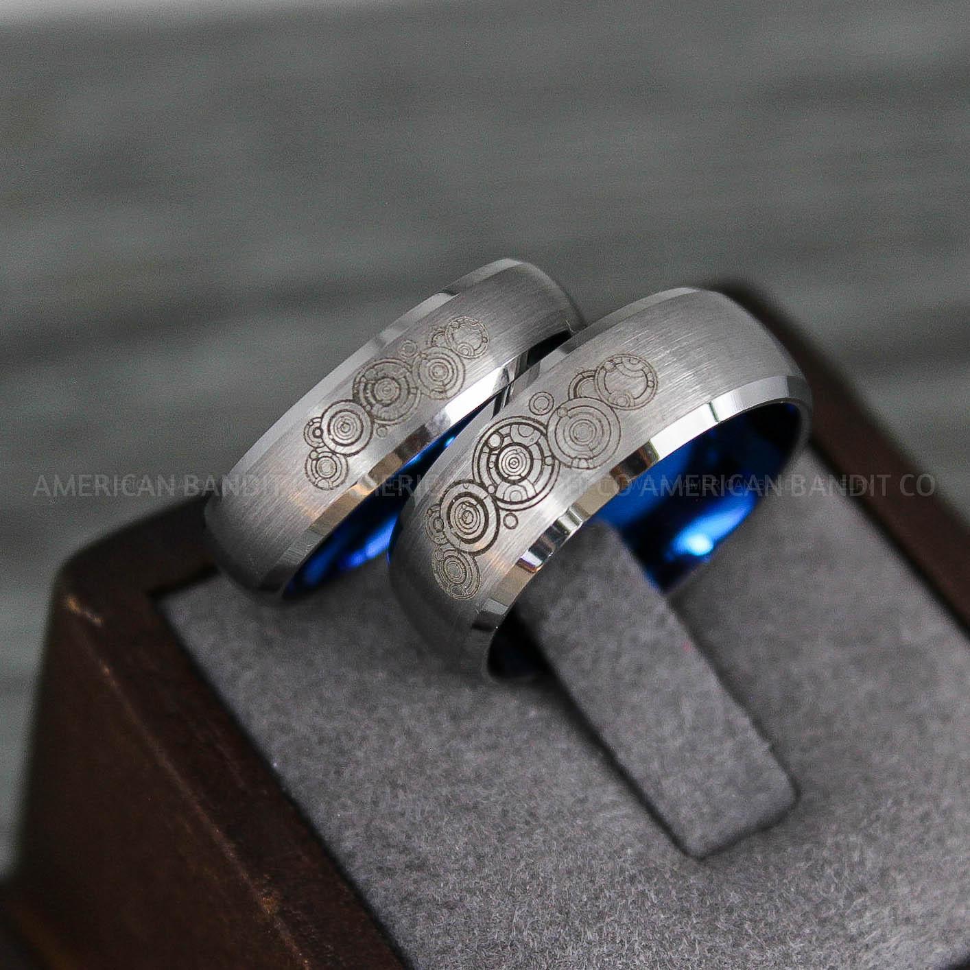 IMG_8127 Dr Who Rings, Dr Who Wedding Rings, Dr Who Jewelry, Gallifreyan Rings, Gallifreyan Wedding Rings, Gallifreyan Wedding Bands, Gallifreyan Jewelry - Image 1