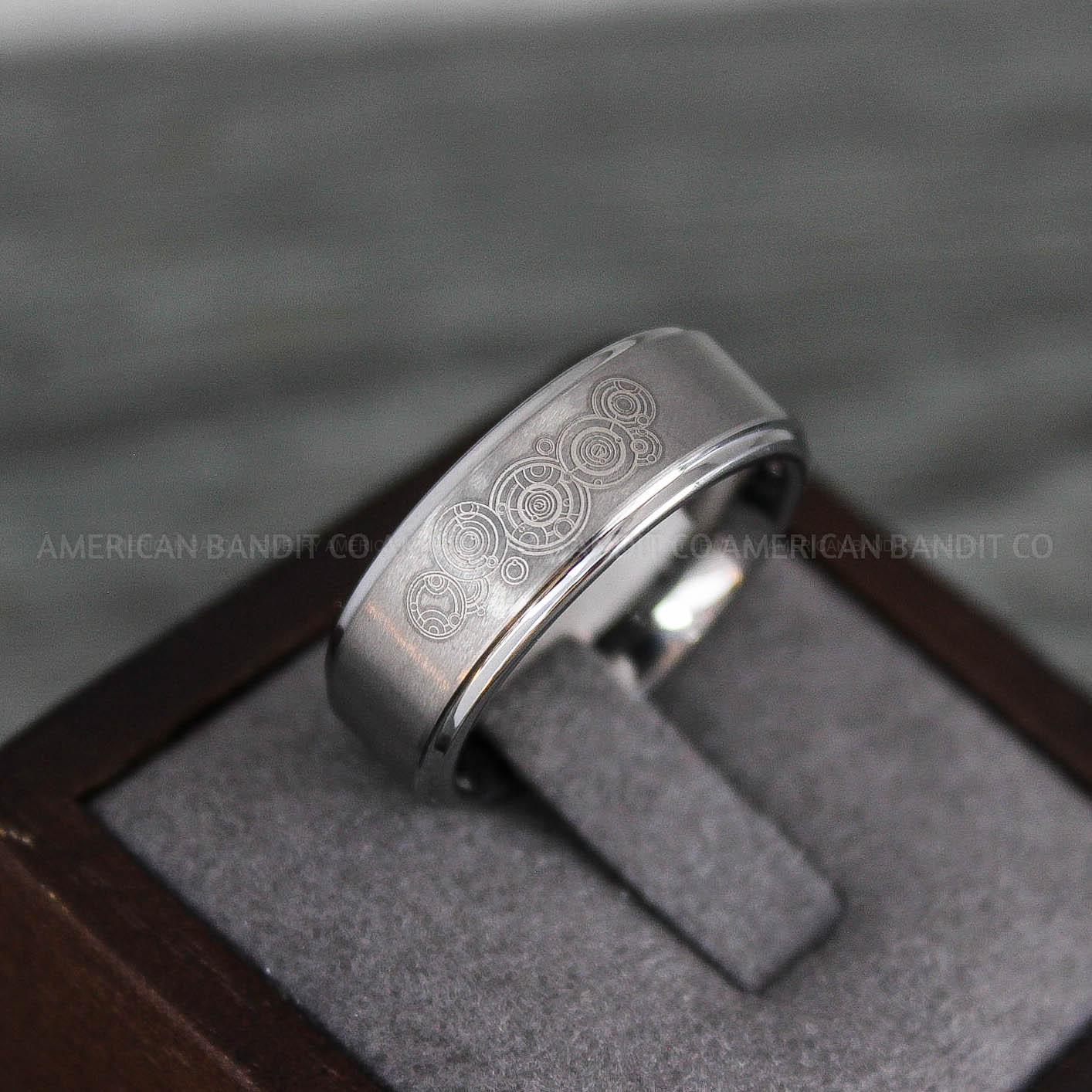 IMG_8128 Dr Who Rings, Dr Who Wedding Rings, Dr Who Jewelry, Gallifreyan Rings, Gallifreyan Wedding Rings, Gallifreyan Wedding Bands, Gallifreyan Jewelry - Image 1