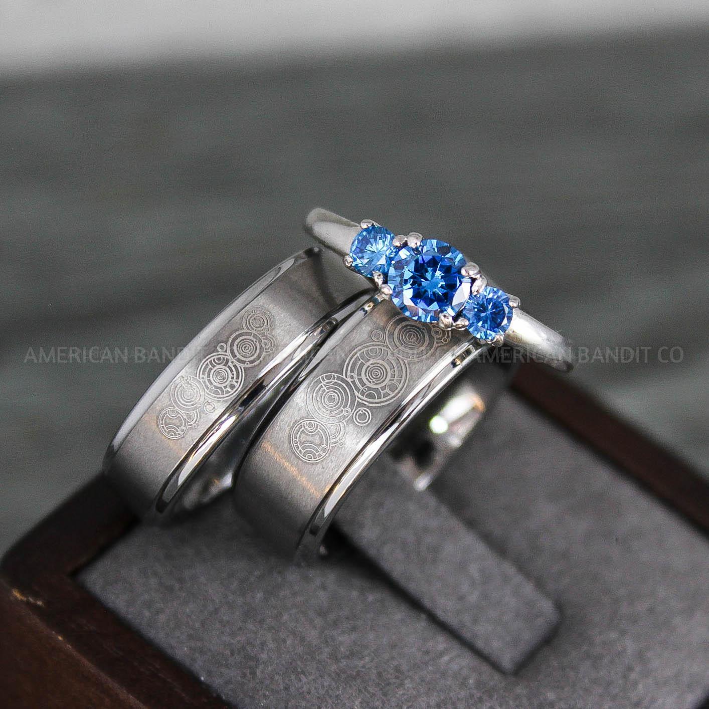 IMG_8134 Dr Who Rings, Dr Who Wedding Rings, Dr Who Jewelry, Gallifreyan Rings, Gallifreyan Wedding Rings, Gallifreyan Wedding Bands, Gallifreyan Jewelry - Image 1