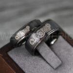 Dr Who Rings, Dr Who Wedding Rings, Dr Who Jewelry, Gallifreyan Rings, Gallifreyan Wedding Rings, Gallifreyan Wedding Bands, Gallifreyan Jewelry - Image 3