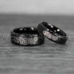 Dr Who Rings, Dr Who Wedding Rings, Dr Who Jewelry, Gallifreyan Rings, Gallifreyan Wedding Rings, Gallifreyan Wedding Bands, Gallifreyan Jewelry - Image 6