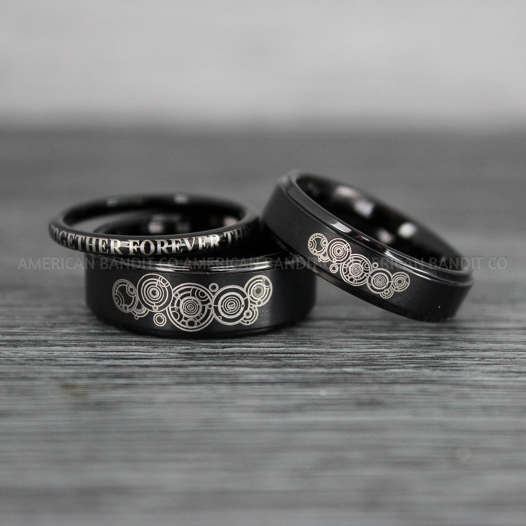 IMG_8141 Dr Who Rings, Dr Who Wedding Rings, Dr Who Jewelry, Gallifreyan Rings, Gallifreyan Wedding Rings, Gallifreyan Wedding Bands, Gallifreyan Jewelry - Image 1
