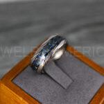 Damascus Steel Ring, Damascus Steel Wedding Band, Damascus Steel Jewelry, Damascus Steel Wedding Ring