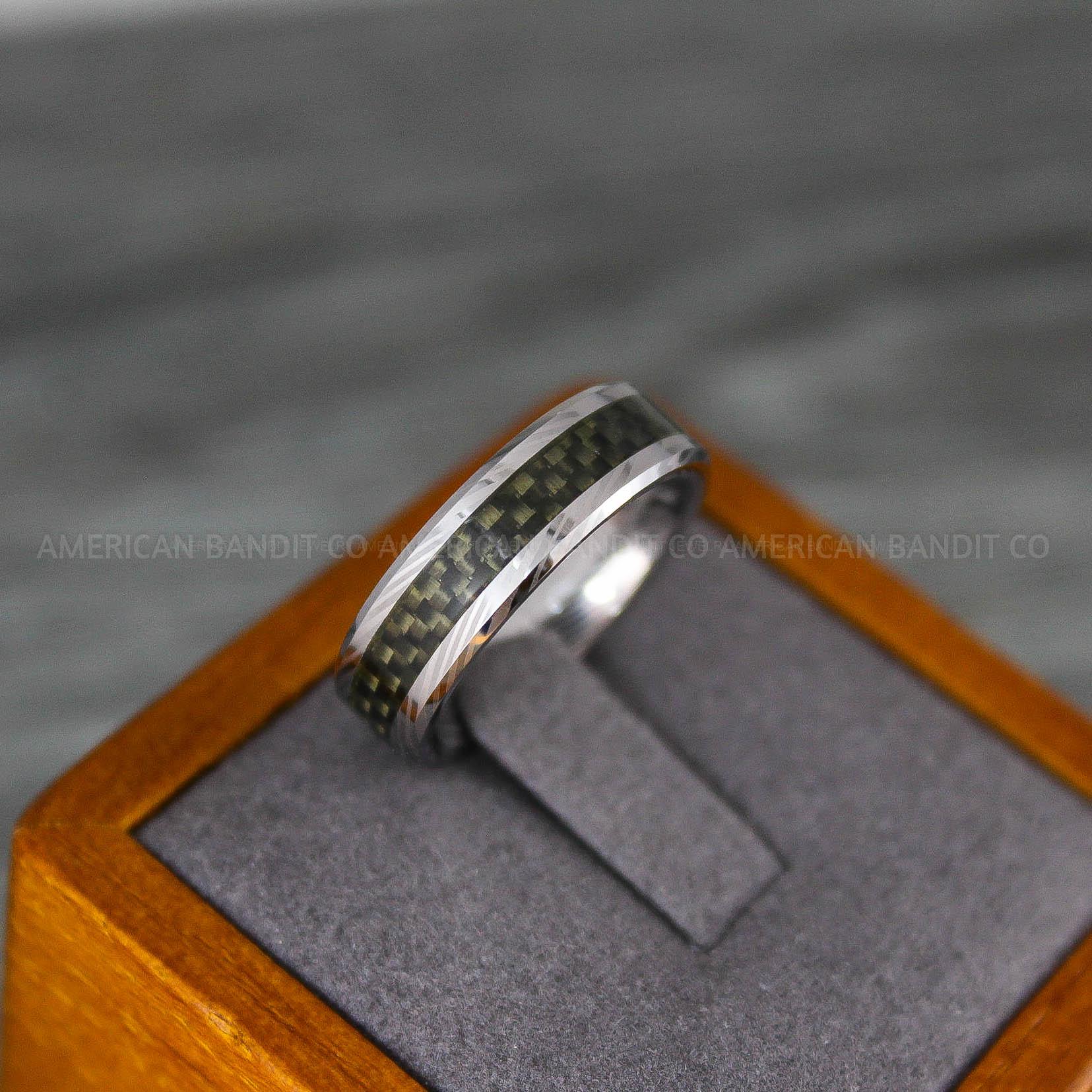 IMG_8151 Damascus Steel Ring, Damascus Steel Wedding Band, Damascus Steel Jewelry, Damascus Steel Wedding Ring - Image 1