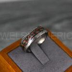 Damascus Steel Ring, Damascus Steel Wedding Band, Damascus Steel Jewelry, Damascus Steel Wedding Ring