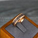 Cross Rings, Religious Rings, Rose Gold Wedding Band, Rose Gold Wedding Ring, Cross Wedding Band