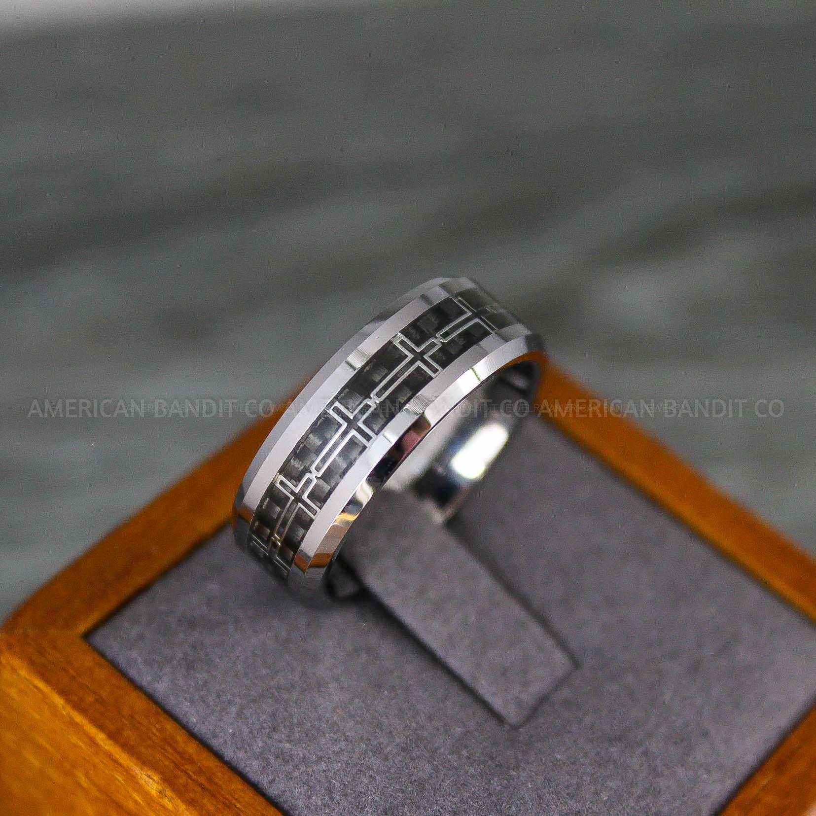 IMG_8164 Cross Rings, Religious Rings, Silver Wedding Band, Silver Wedding Ring, Cross Wedding Band - Image 1