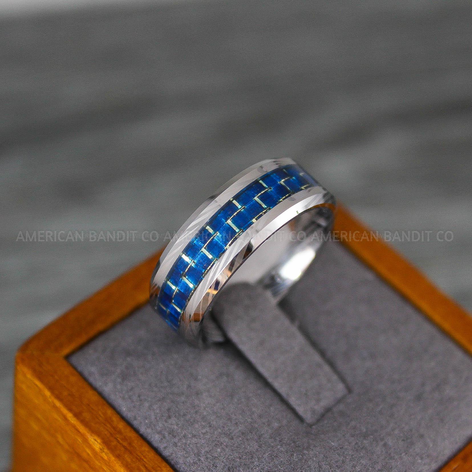 IMG_8176 Damascus Steel Ring, Damascus Steel Wedding Band, Damascus Steel Jewelry, Damascus Steel Wedding Ring - Image 1