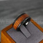 Wood Ring, Wood Wedding Band, Wood Ring, Black Wedding Band, Wood Wedding Ring, Black Wedding Ring