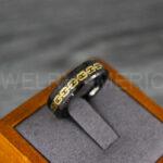 Bioshock Rings, Couple Rings, Black Wedding Bands, Black Bioshock Rings, Bioshock Wedding Bands, Black Wedding Bands - Image 2