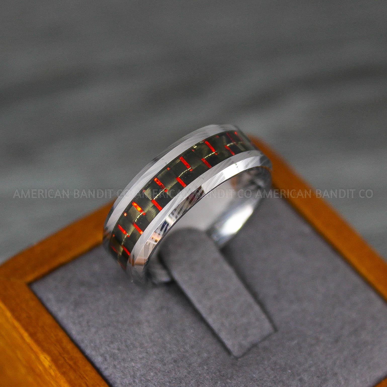 IMG_8199 Damascus Steel Ring, Damascus Steel Wedding Band, Damascus Steel Jewelry, Damascus Steel Wedding Ring - Image 1
