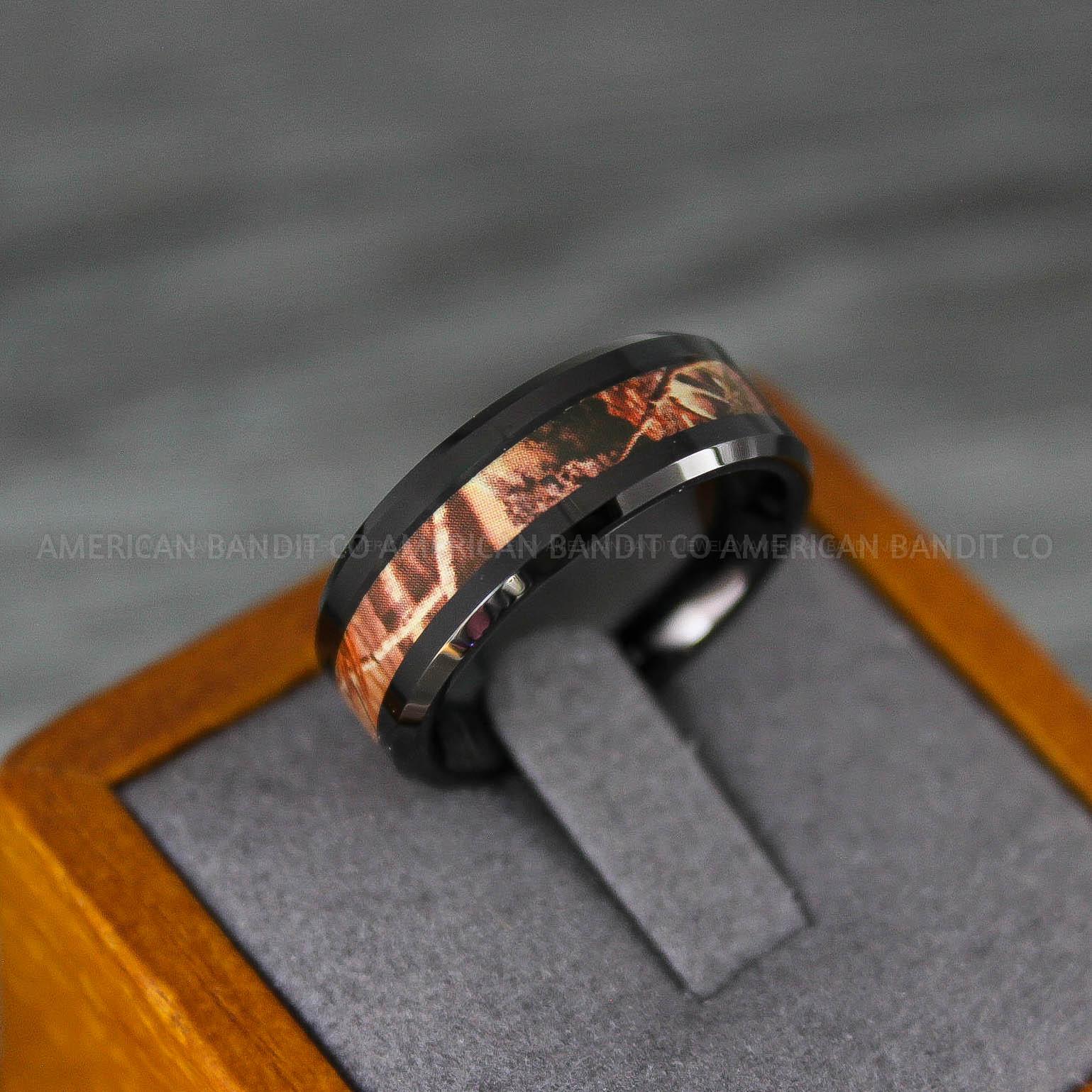IMG_8211 Camouflage Ring, Military Wedding Band, American Flag Rings, Camo Rings, Army Rings, Military Rings, Military Jewelry - Image 1