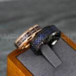 Cross Rings, Religious Rings, Couple Rings, Black Wedding Bands, Black Wedding Rings, Cross Wedding Bands