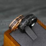 Cross Rings, Religious Rings, Couple Rings, Black Wedding Bands, Black Wedding Rings, Cross Wedding Bands