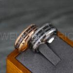 Cross Rings, Religious Rings, Couple Rings, Black Wedding Bands, Black Wedding Rings, Cross Wedding Bands