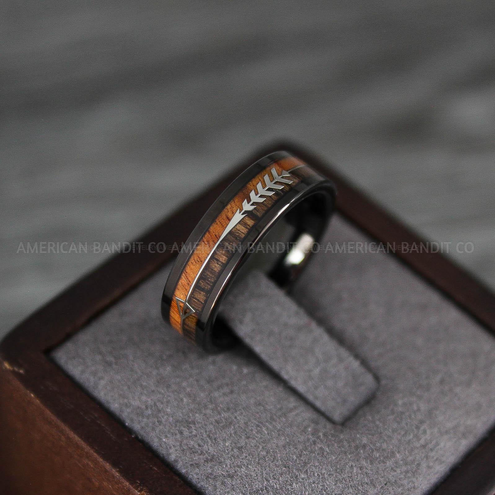 IMG_8226 Wood Ring, Wood Wedding Band, Wood Wedding Ring, Black Wedding Ring, Black Wedding Band - Image 1